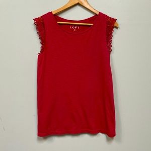 LOFT Tank Top with Lace Detail